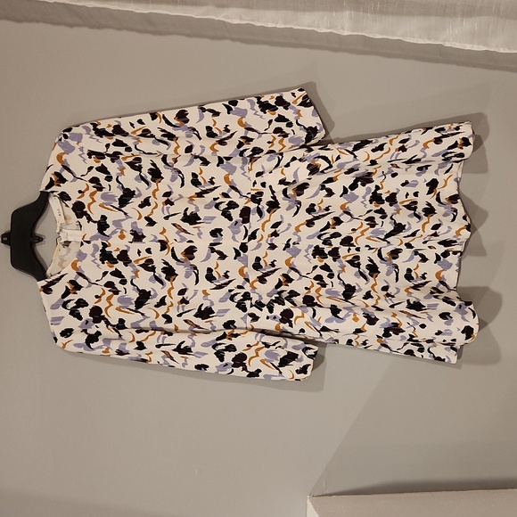 ⭕️ PRICE FIRM A.L.C. 3/4 Sleeve Terry 100% Silk Dress Size 8 - Picture 5 of 10